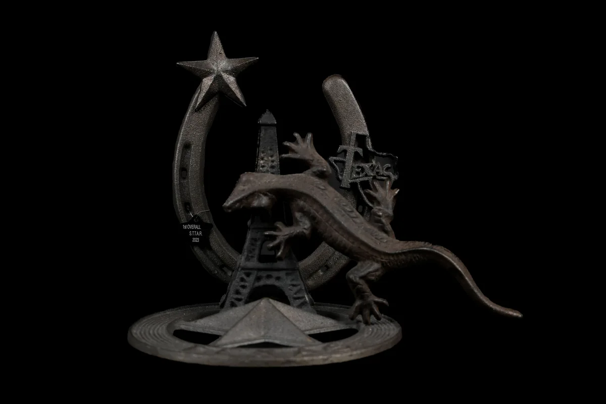 1st Place — Overall trophy — Star of Texas Tattoo Art Revival, 2023