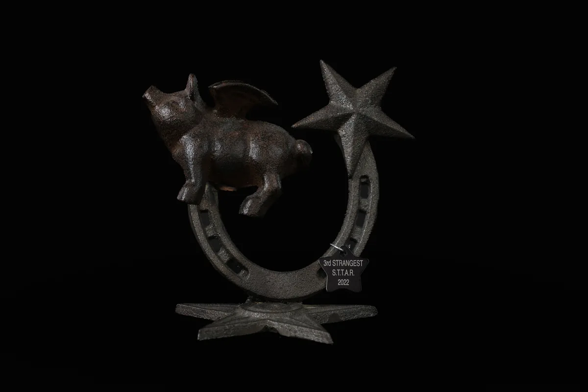 3rd Place — Strangest trophy — Star of Texas Tattoo Art Revival, 2022