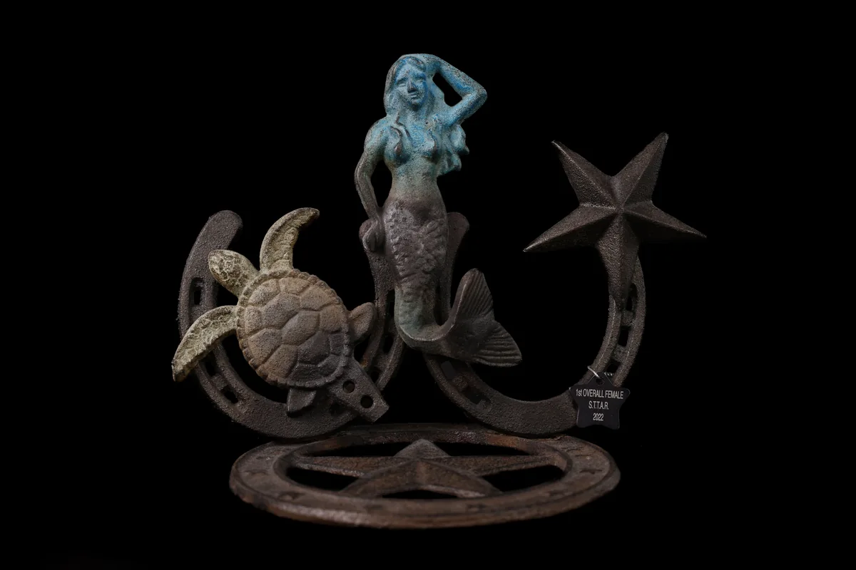 1st Place — Overall Female trophy — Star of Texas Tattoo Art Revival, 2022