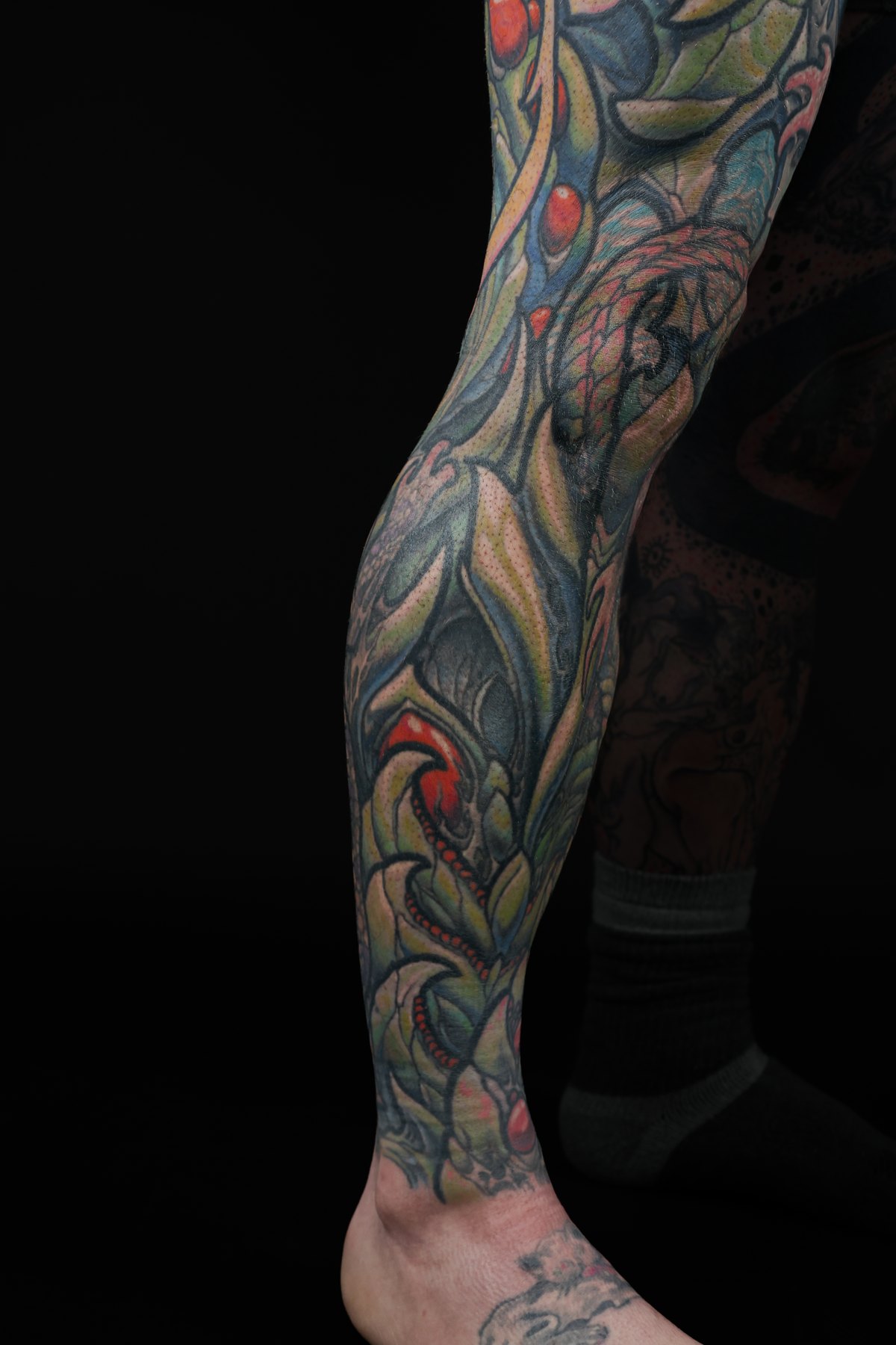 Color biomechanical leg sleeve by Josh Standley